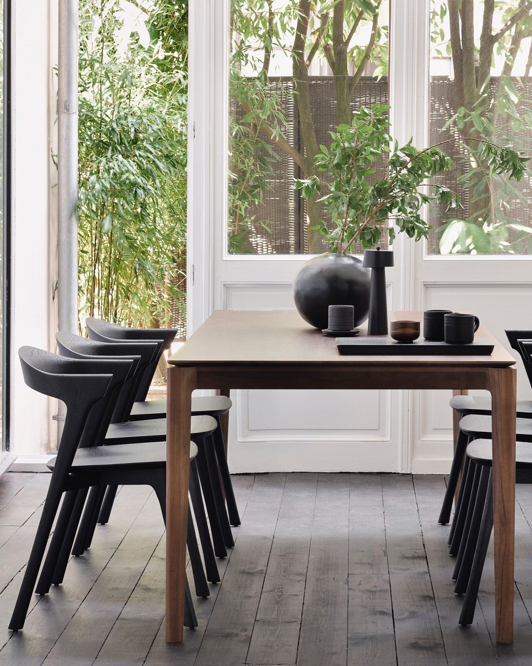 Bok Table Rectangular Teak Dark Brown Ethnicraft 
