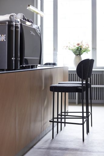 Series 430 Bar Stool Bar stool 75 cm BLACK / REMIX 123 Verpan SINGLE PIECES