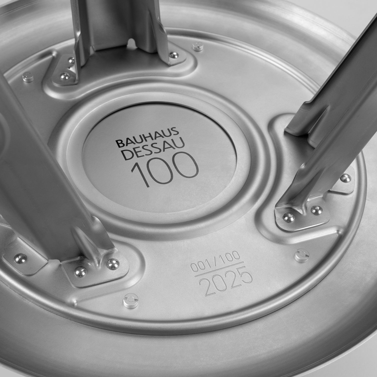Just Steel Stool Bauhaus Dessau 100 Edition Rowac LIMITED EDITION