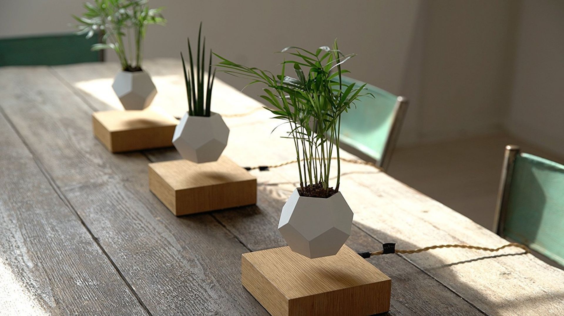 Lyfe Floating Vase FOOT AHRON BLACK / POT WHITE Klein & More SINGLE PIECES