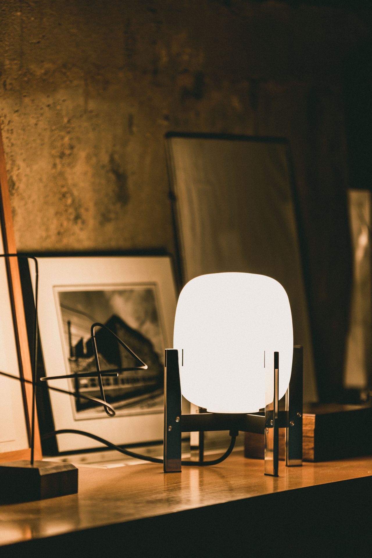 Cestita Metálica Table Lamp / Table Lantern Santa & Cole