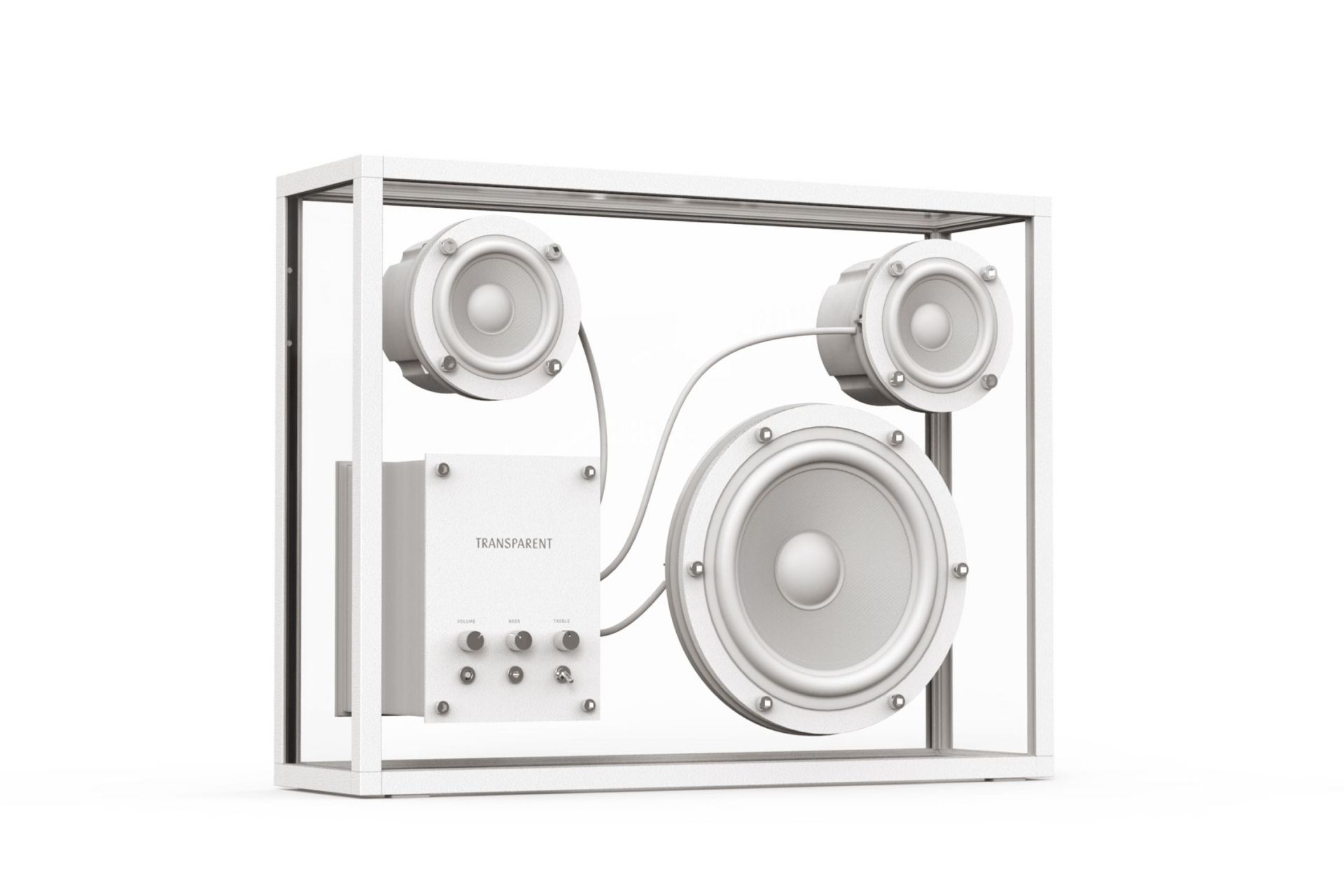 Transparent Speaker White Transparent