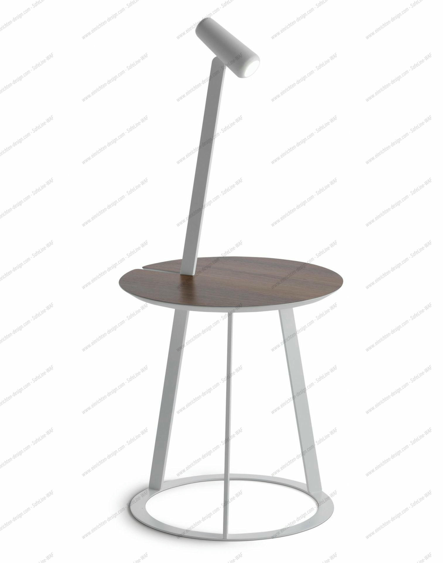 Albino Torcia Side Table Walnut / White Casamania Horm