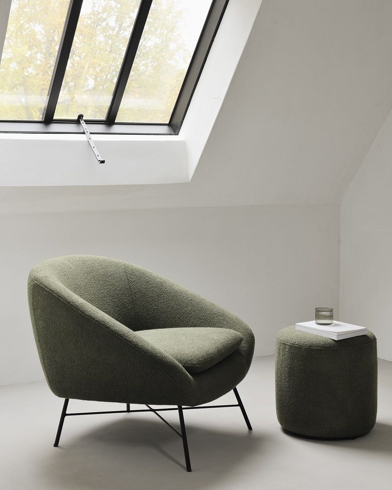 Barrow Lounge Chair Ethnicraft pine green