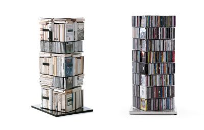 Ptolomeo x4 Kit C Rotating Books / CD Column 110 White Opinion Ciatti