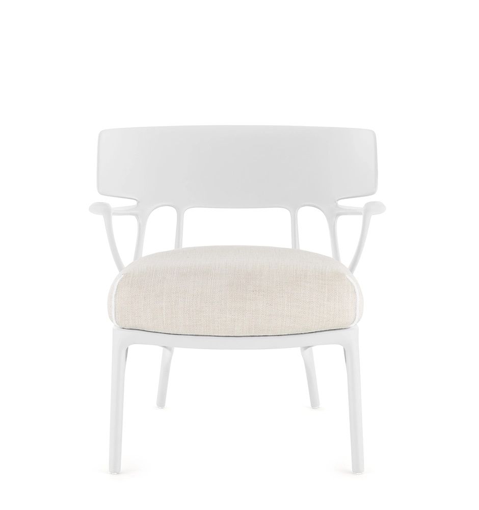 A.I. Lounge Chair Panamino Basic White-White Kartell