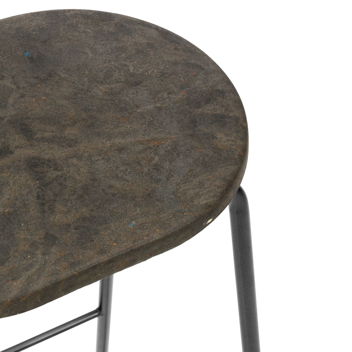  Earth Stool Barstool Mater  Waste dark H 74 cm
