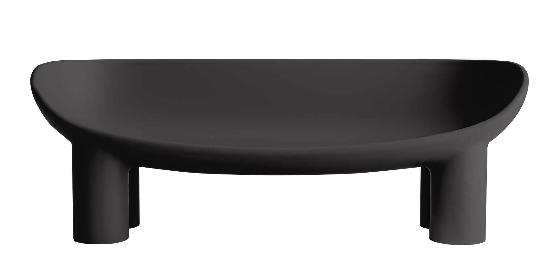 Roly Poly Bank Driade Charcoal