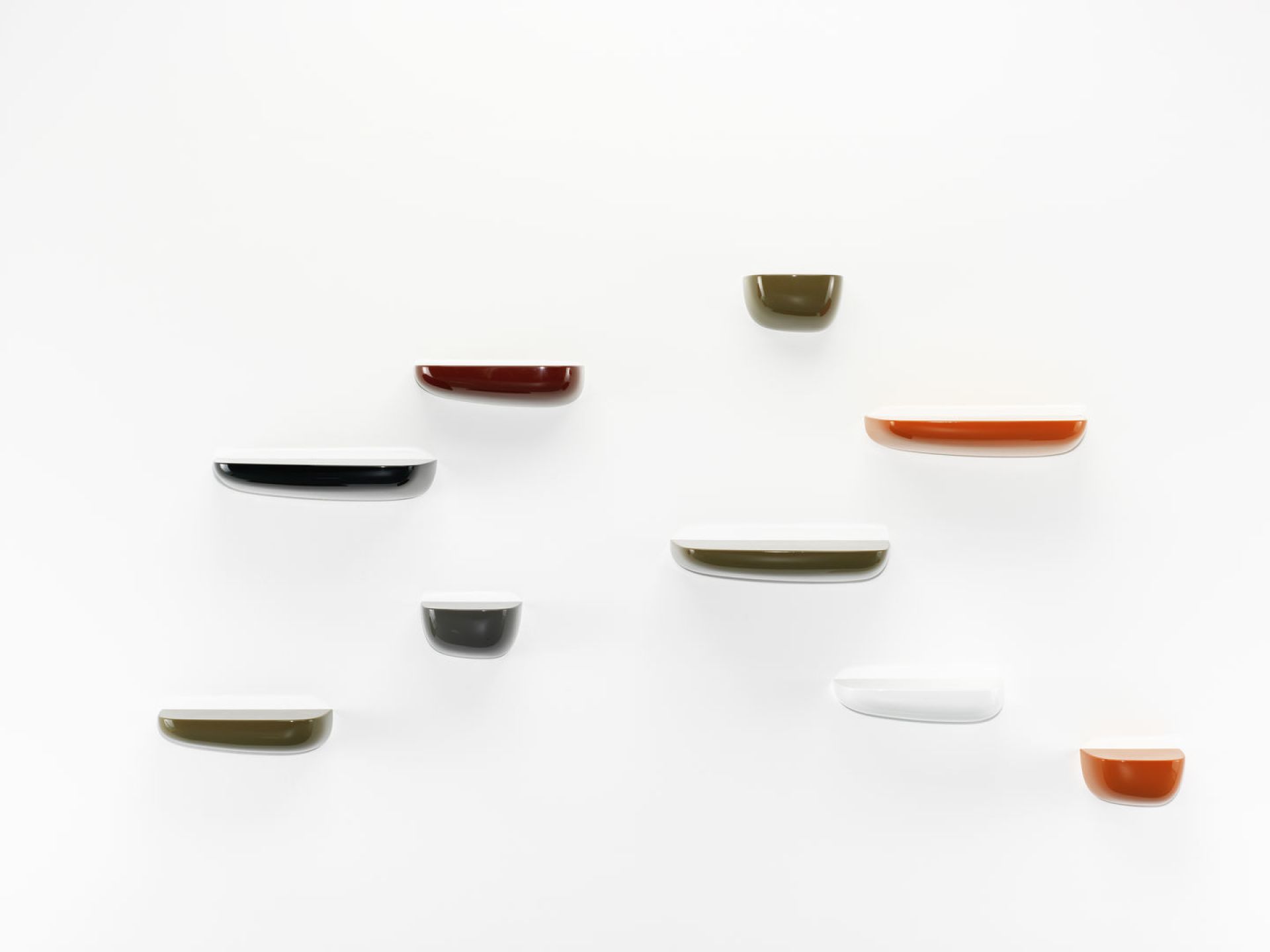 Corniches Wall board Medium Vitra Japanese red