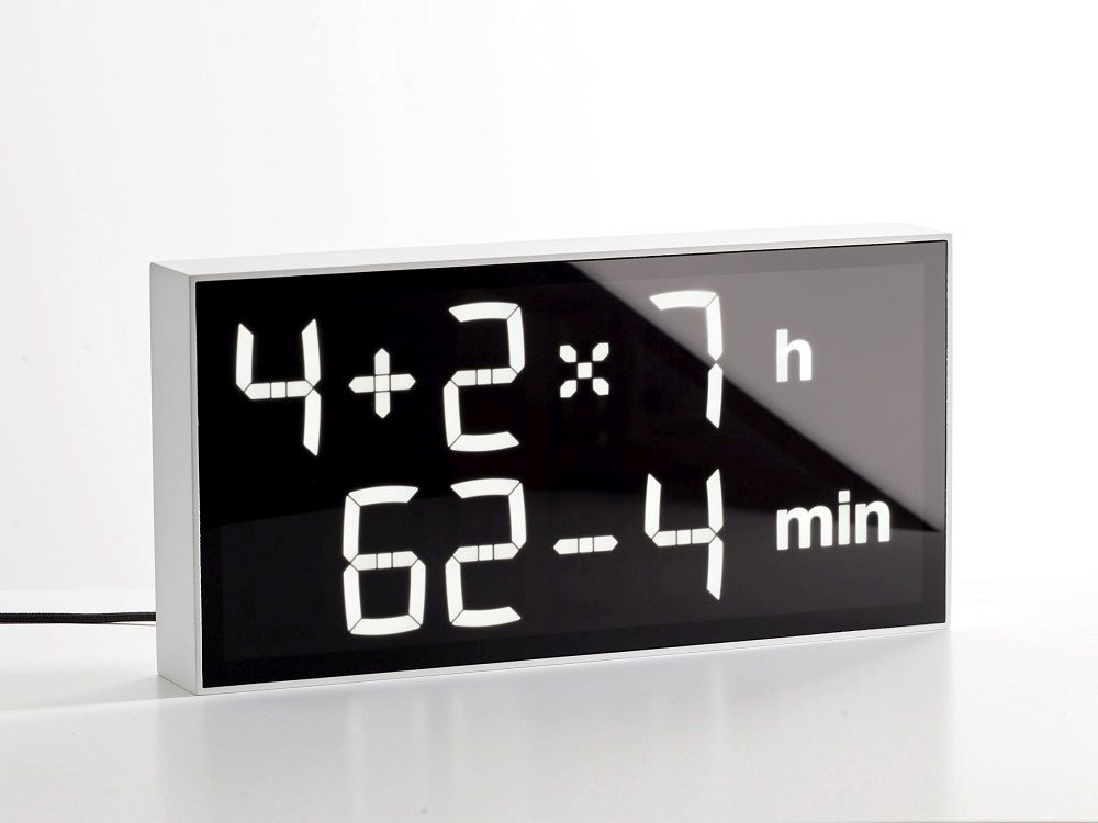 Digital clock LED Table clock Albert Clock White
