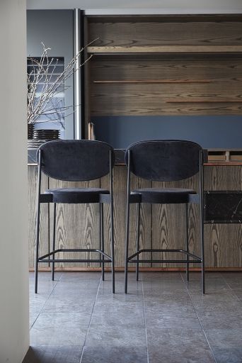 Series 430 Bar Stool Bar stool 75 cm BLACK / REMIX 123 Verpan SINGLE PIECES