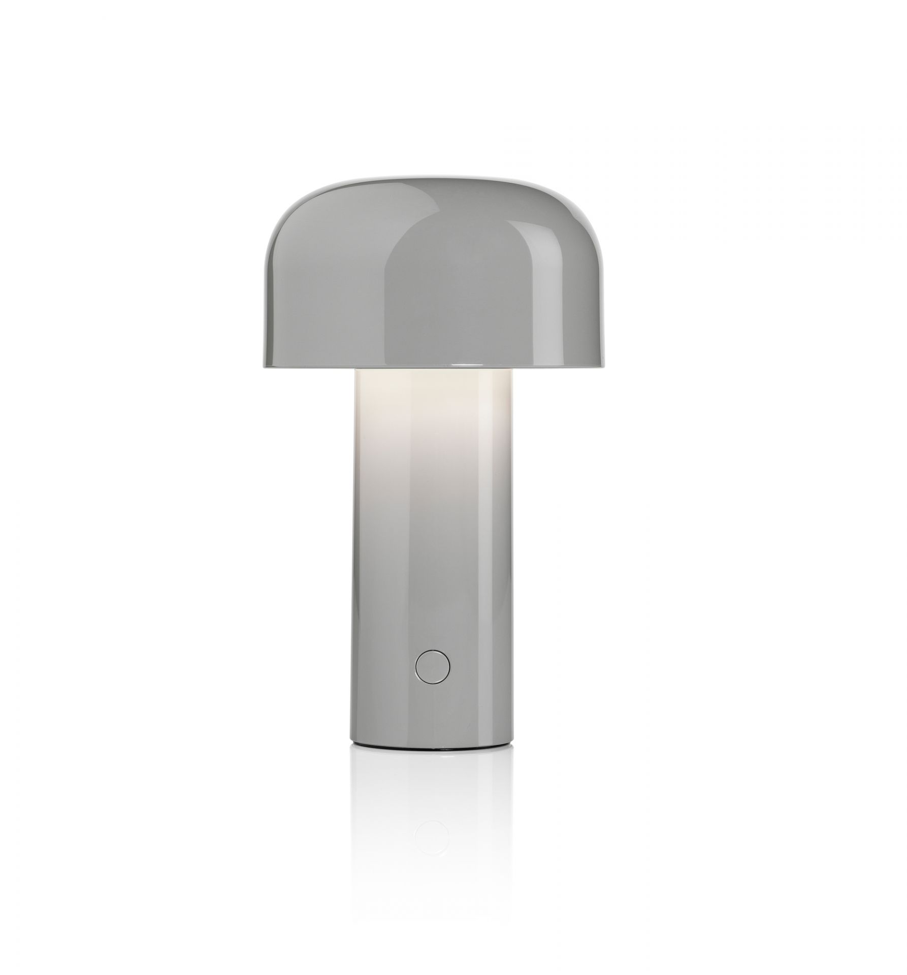Bellhop Battery Tablelamp with USB cable grey Flos
