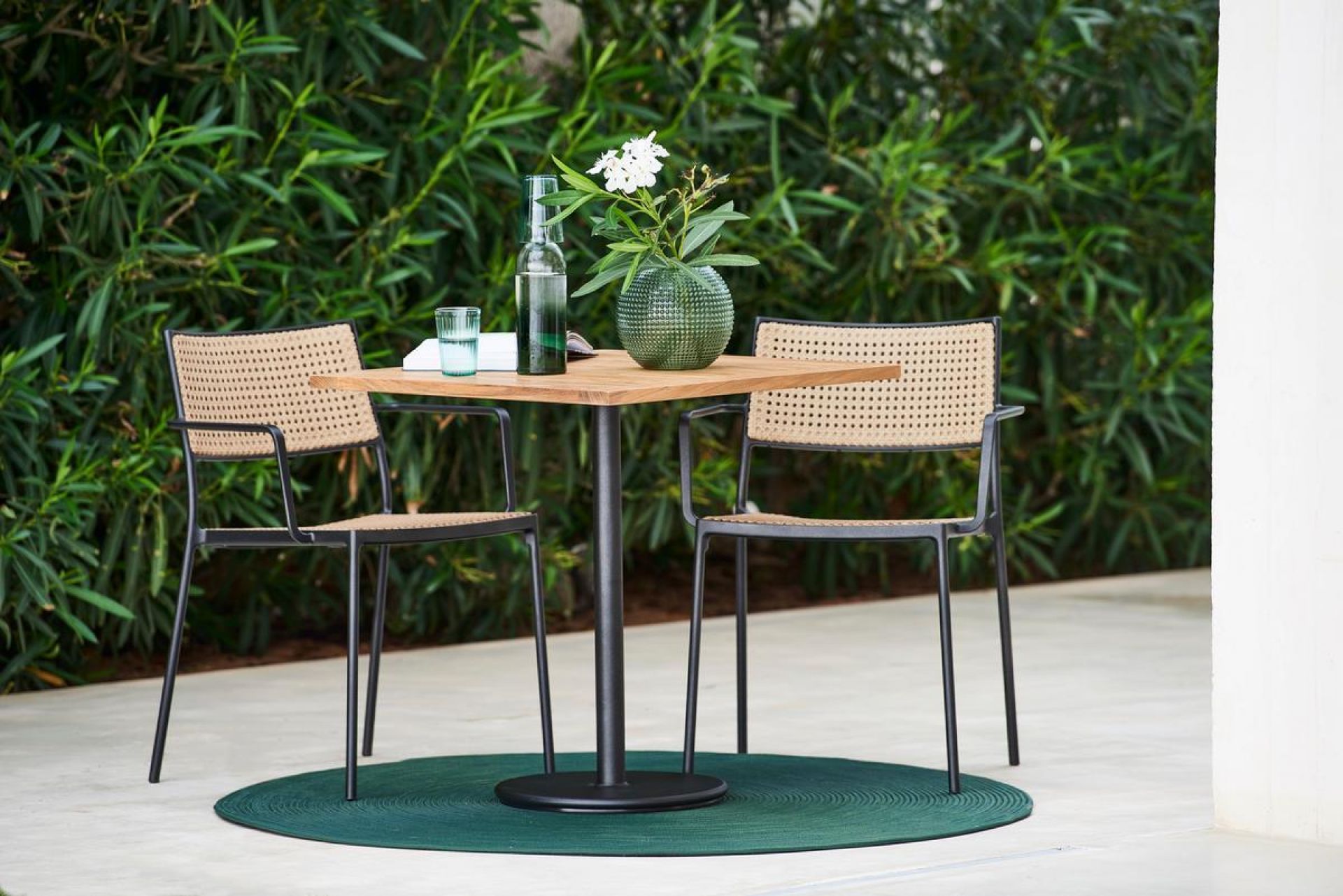 Less Outdoor Chair Stackable Set of 2 Cane-Line