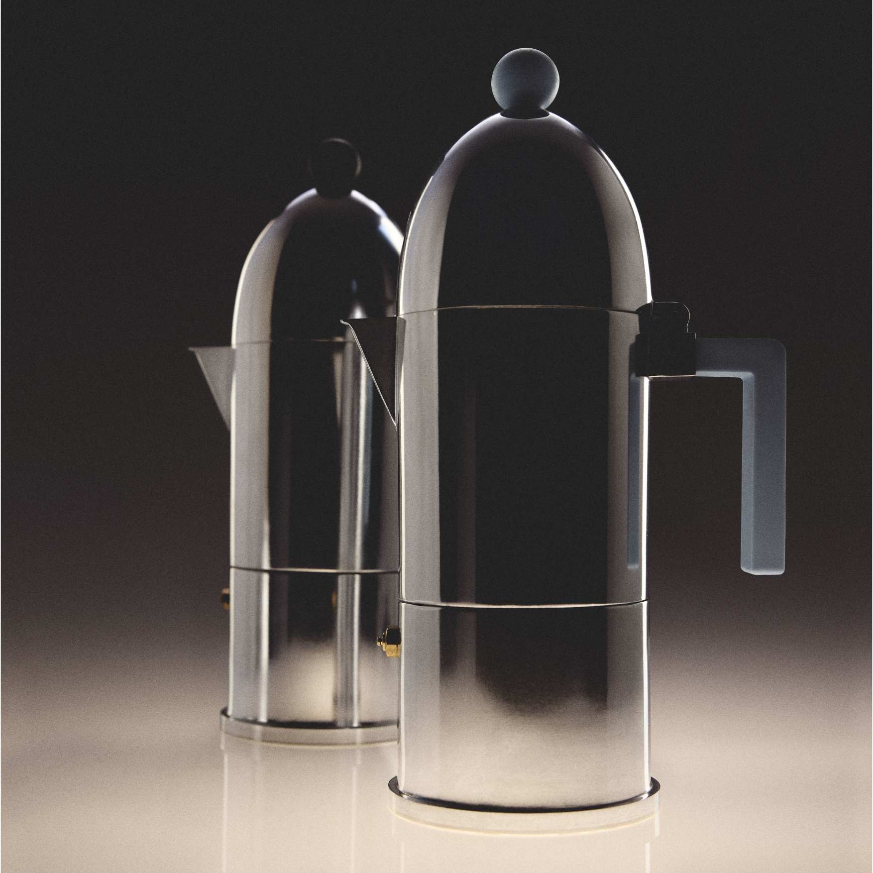 La Cupola 9095/6AZFM Espresso Maker Light Blue Alessi