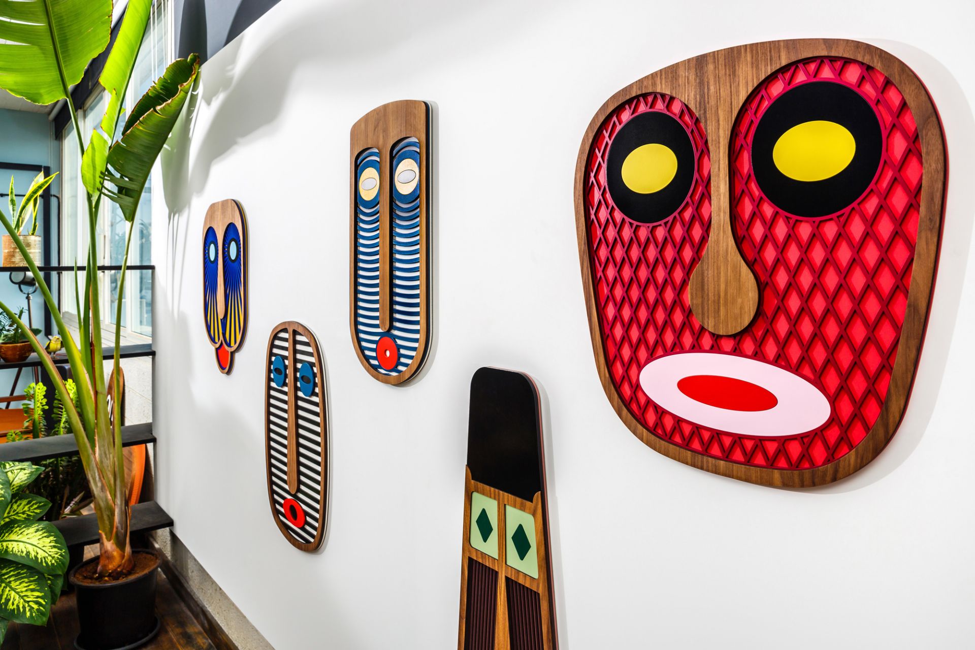 Modern African Mask #23 Wall decoration Umasqu SINGLE PIECES