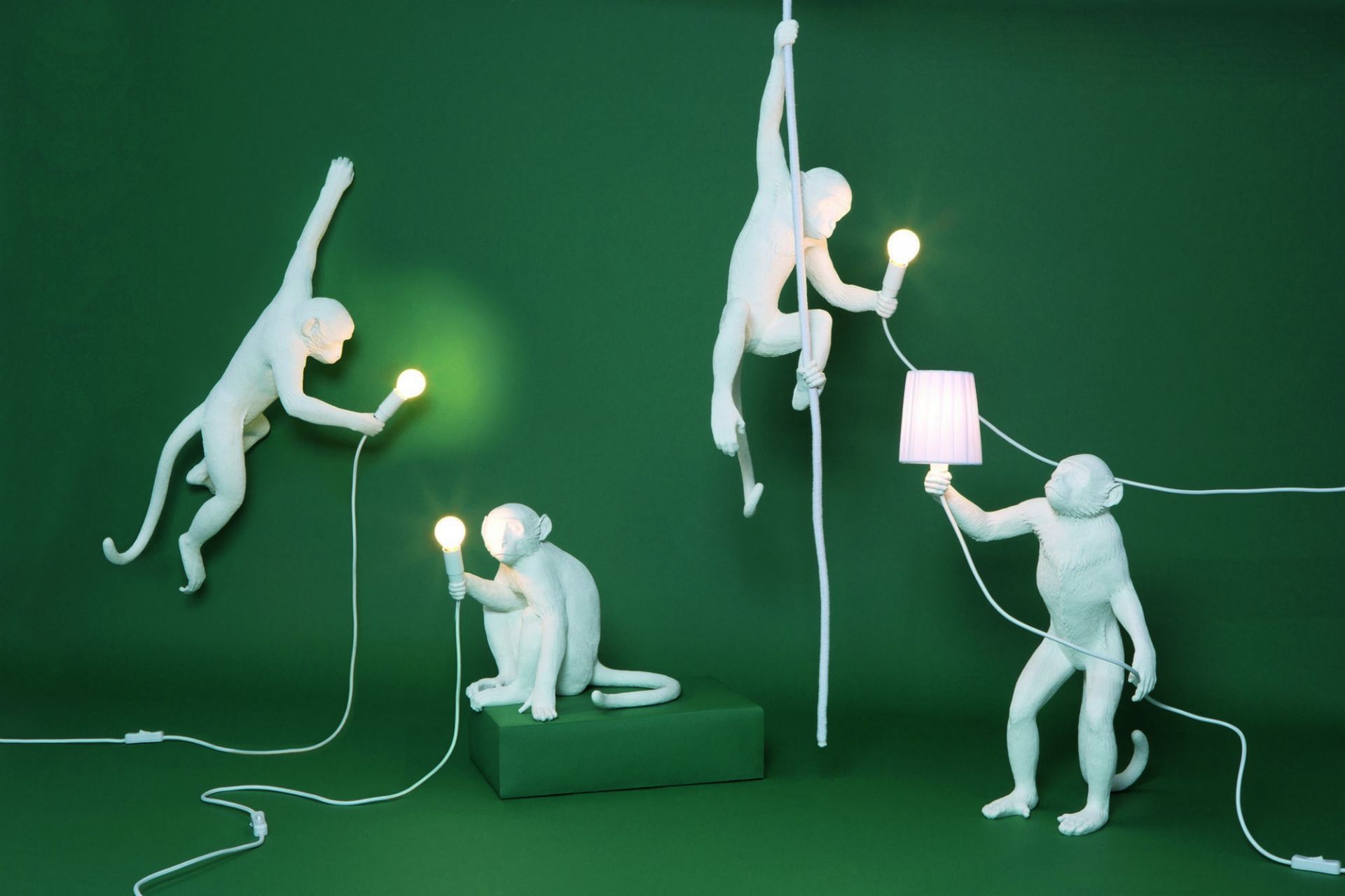 Monkey Sitting Lamp Indoor floor lamp / table lamp with switch Seletti SINGLE PIECE