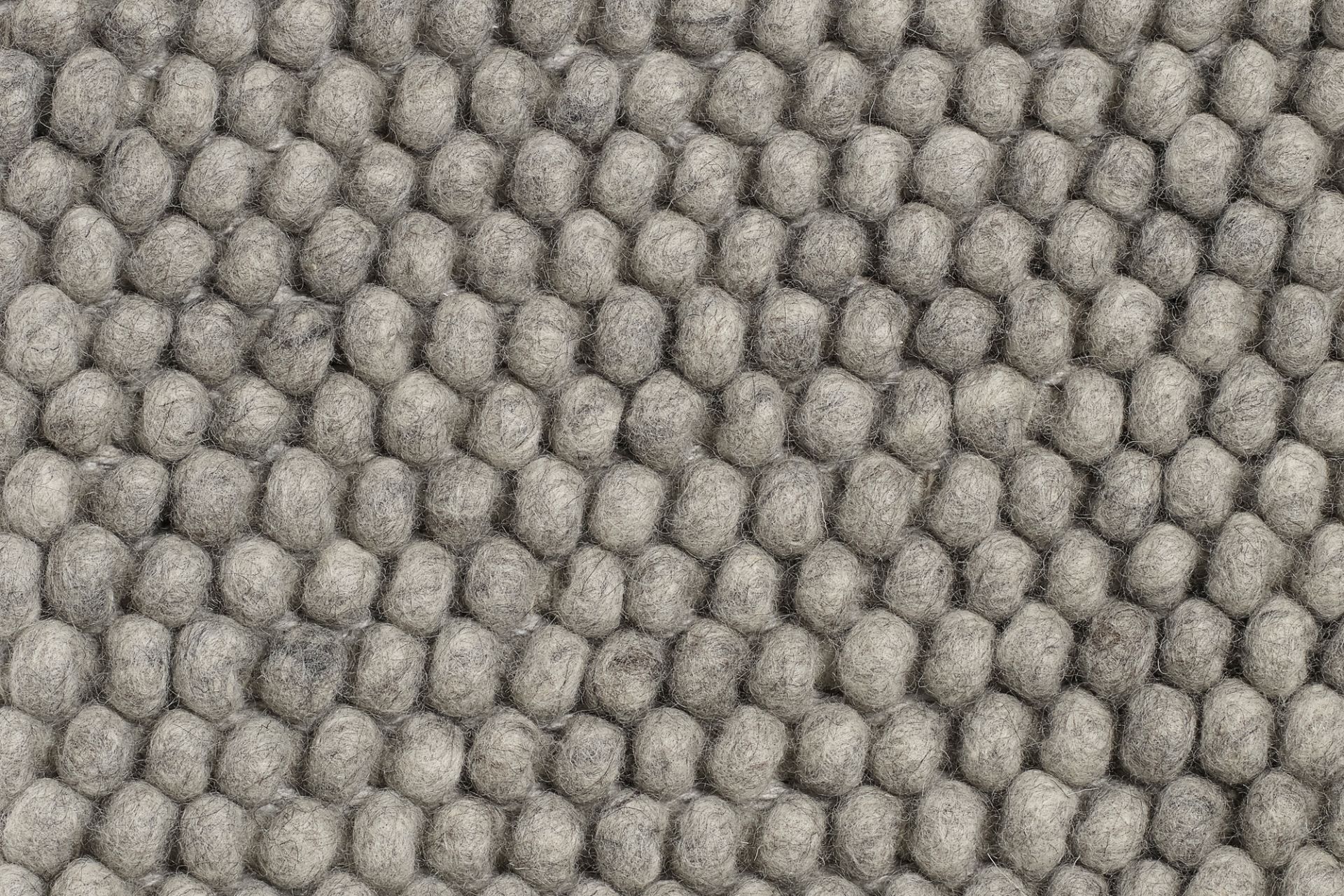 Peas Carpet L 140 cm medium grey Hay