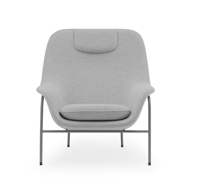 Drape Lounge Chair High with Headrest Normann Copenhagen