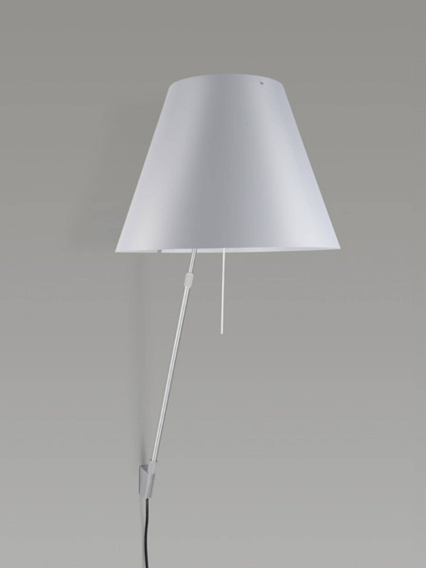 Costanza D13 a.i.f Wall lamp fixed with on/off switch WITHOUT SHADE / ALUMINIUM Luceplan