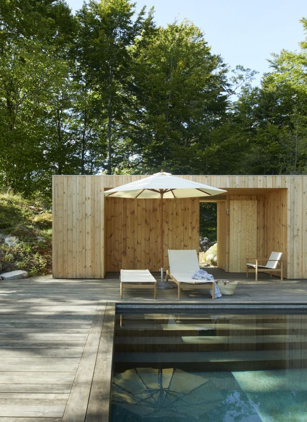 Pelagus Sunbed Outdoor Skagerak by Fritz Hansen