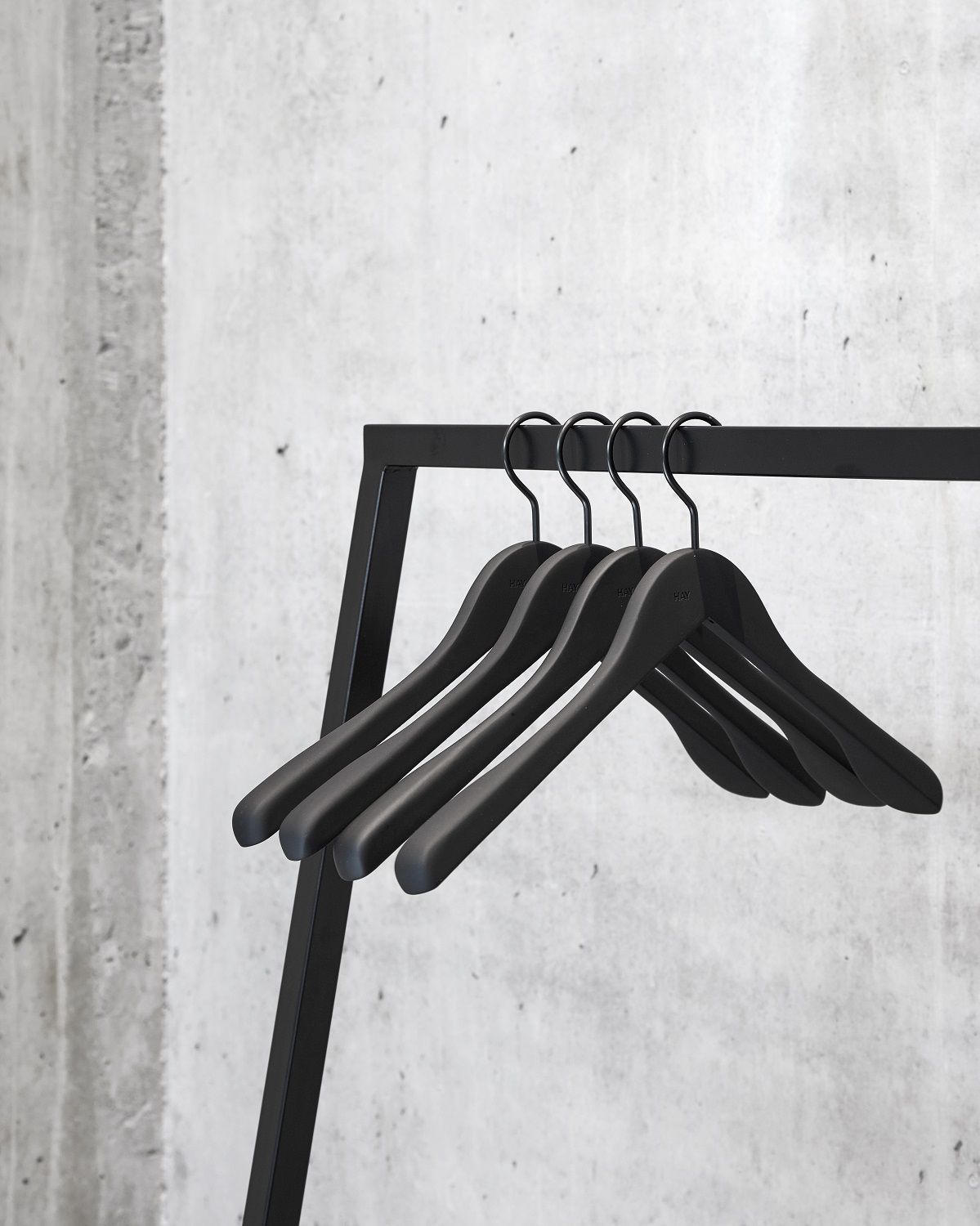Soft Coat Hanger Wide 44 coat hanger set of 4 Hay 