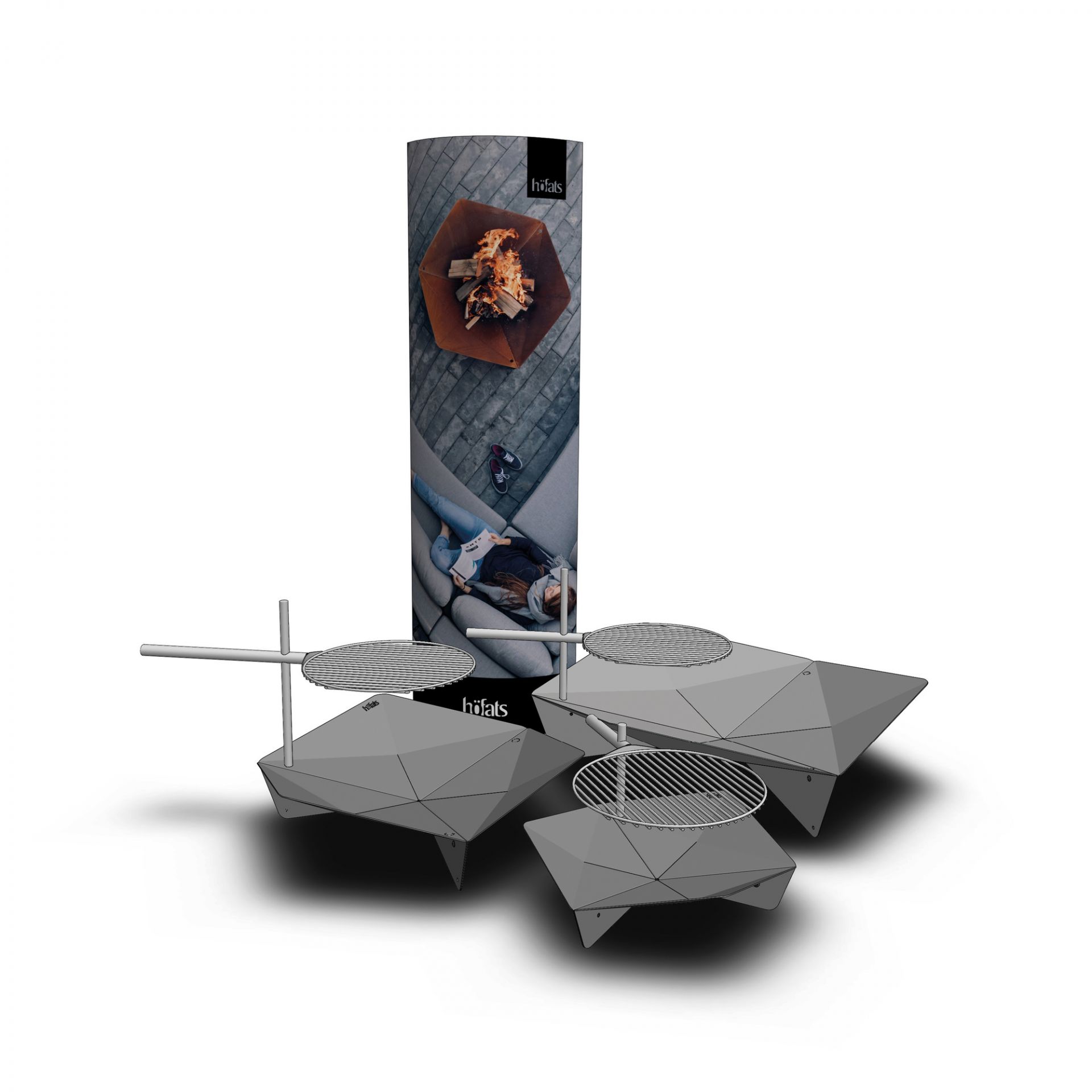 Triple Fire Bowl höfats SINGLE PIECES
