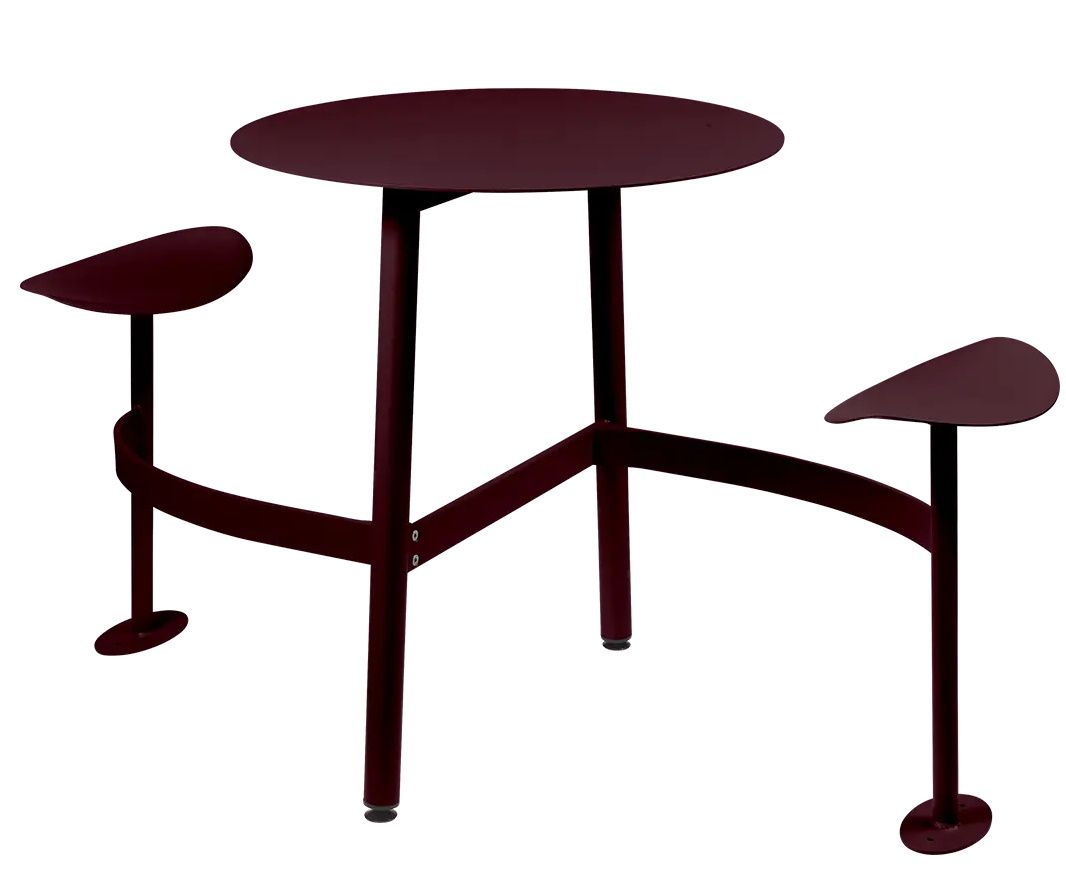 Bolder 2 Seater Table with Seats Outdoor Fermob Bolder 2 Seater Table with Seats Outdoor Fermob