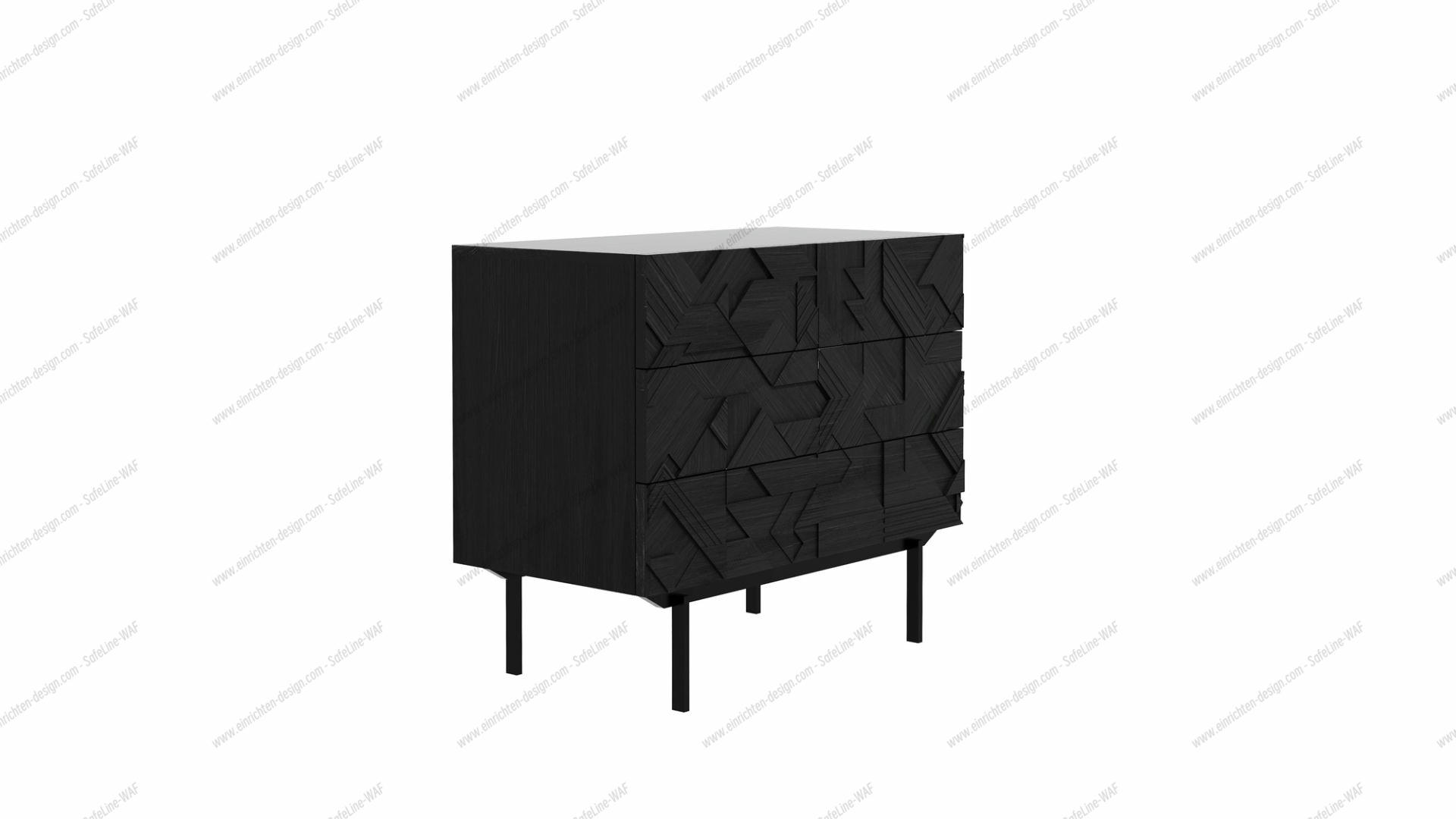 Graphic Chest Of Drawers With 3 Drawers Ethnicraft