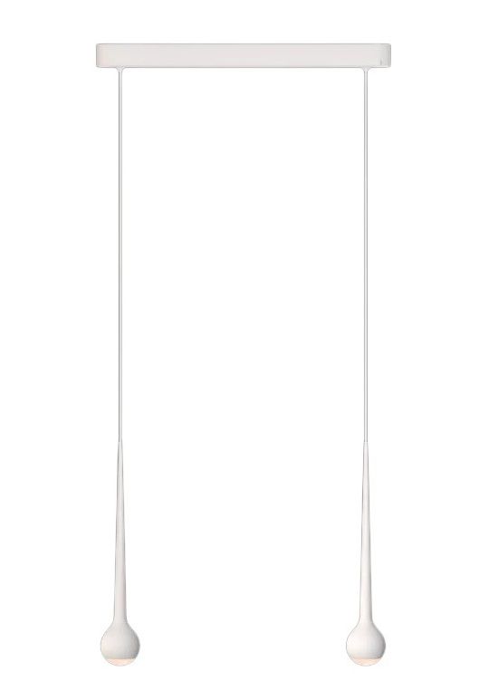 Falling Sun Trace Two Pendant light WHITE Grau SINGLE PIECES