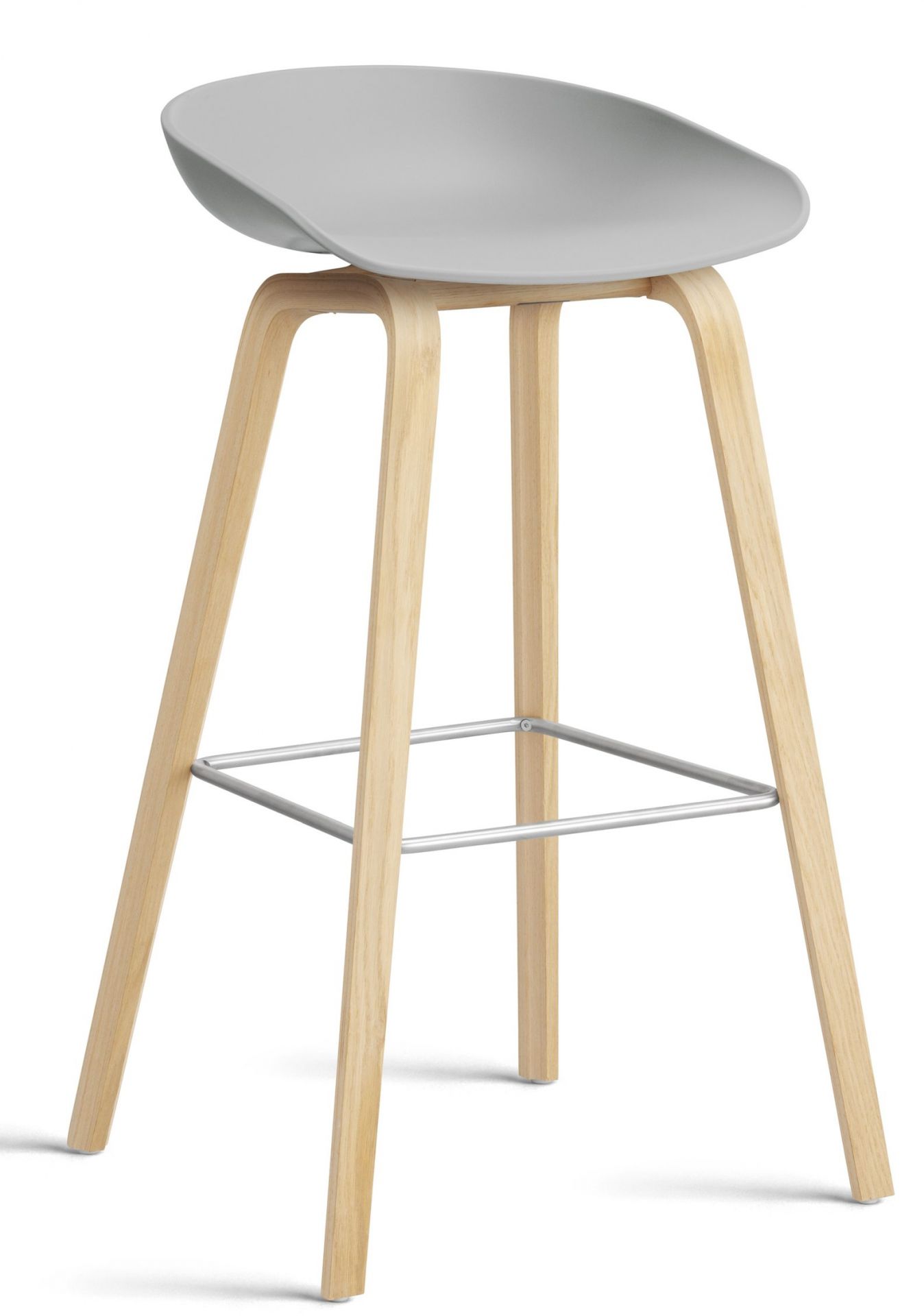 About a Stool AAS32 / AAS 32 Barstool High OAK SOAPED / CONCRETE GREY Hay SINGLE PIECES