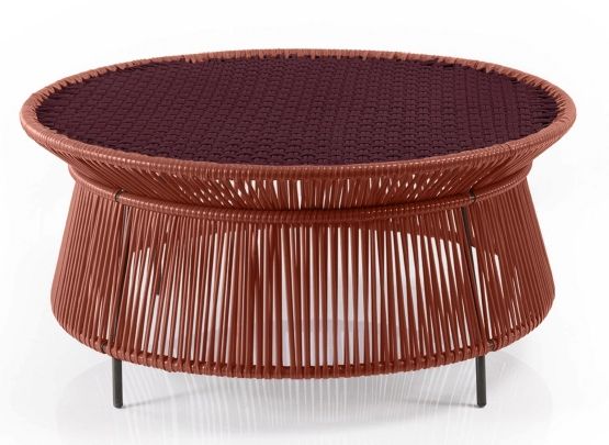Caribe Chic Low Side Table Side table Copper / Black-Red / Black Outdoor ames SINGLE PIECES