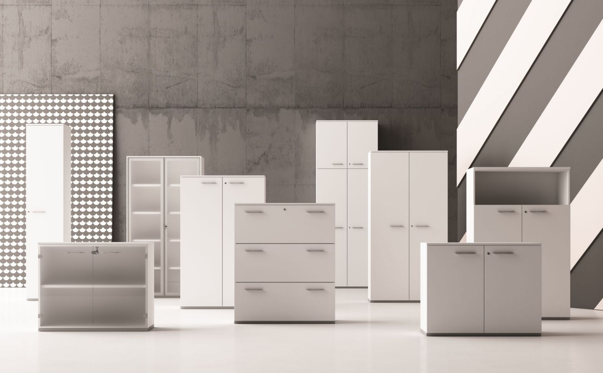 Sideboard Passepartout with revolving doors Frezza SINGLE PIECES