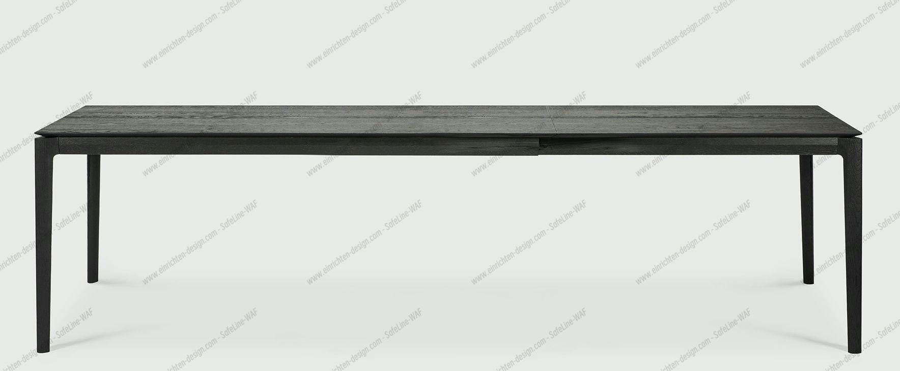Bok extendable Table oak black - rectangular Ethnicraft