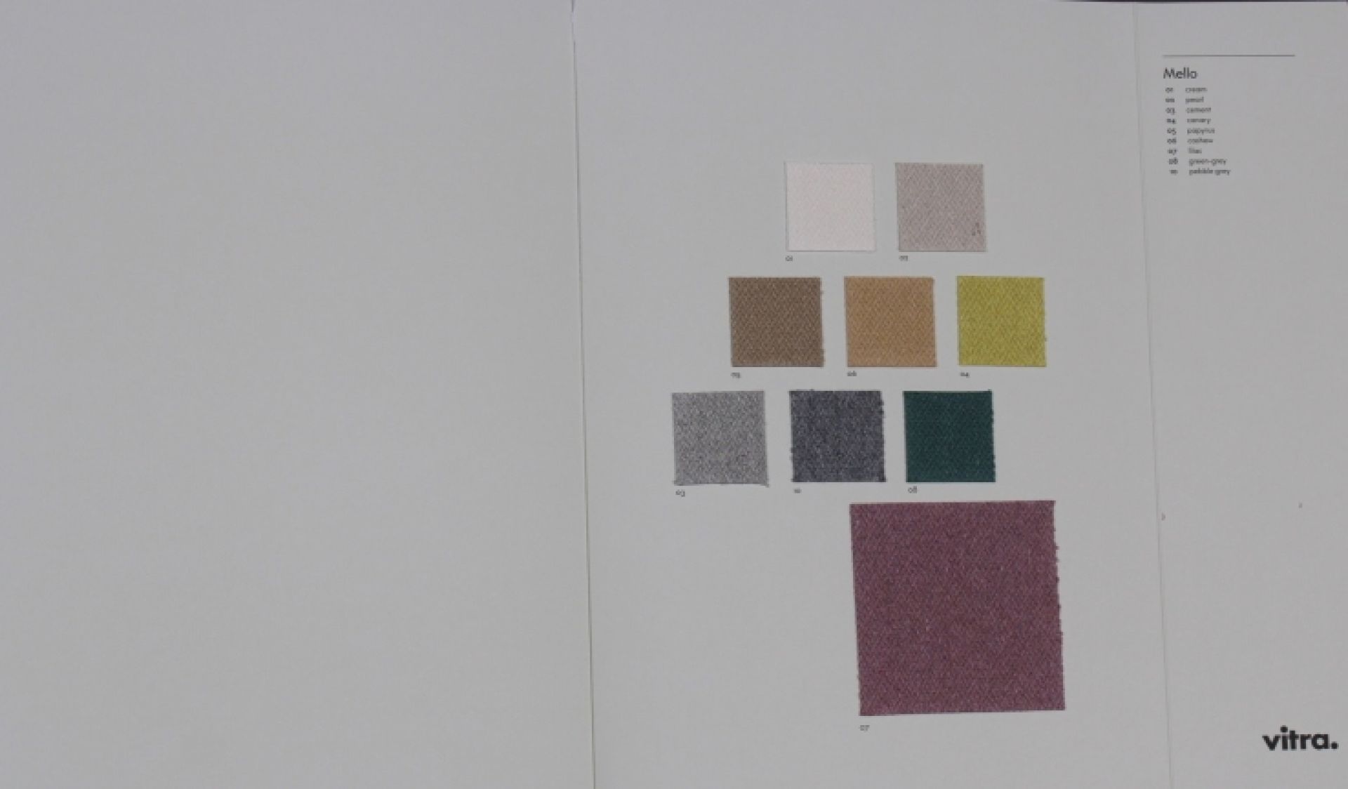 Sample Card Mello Vitra