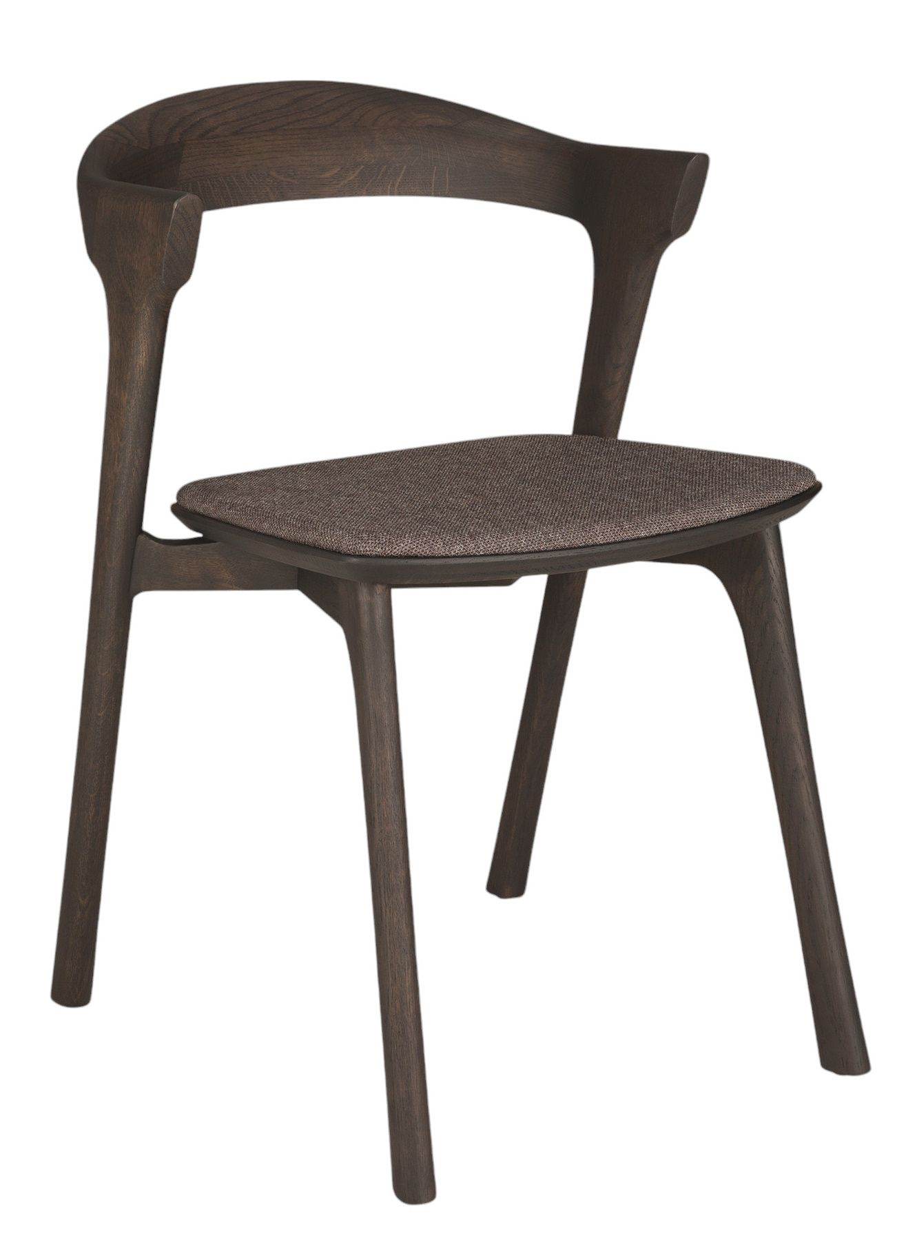 Bok chair brown oak / fabric warm brown Ethnicraft