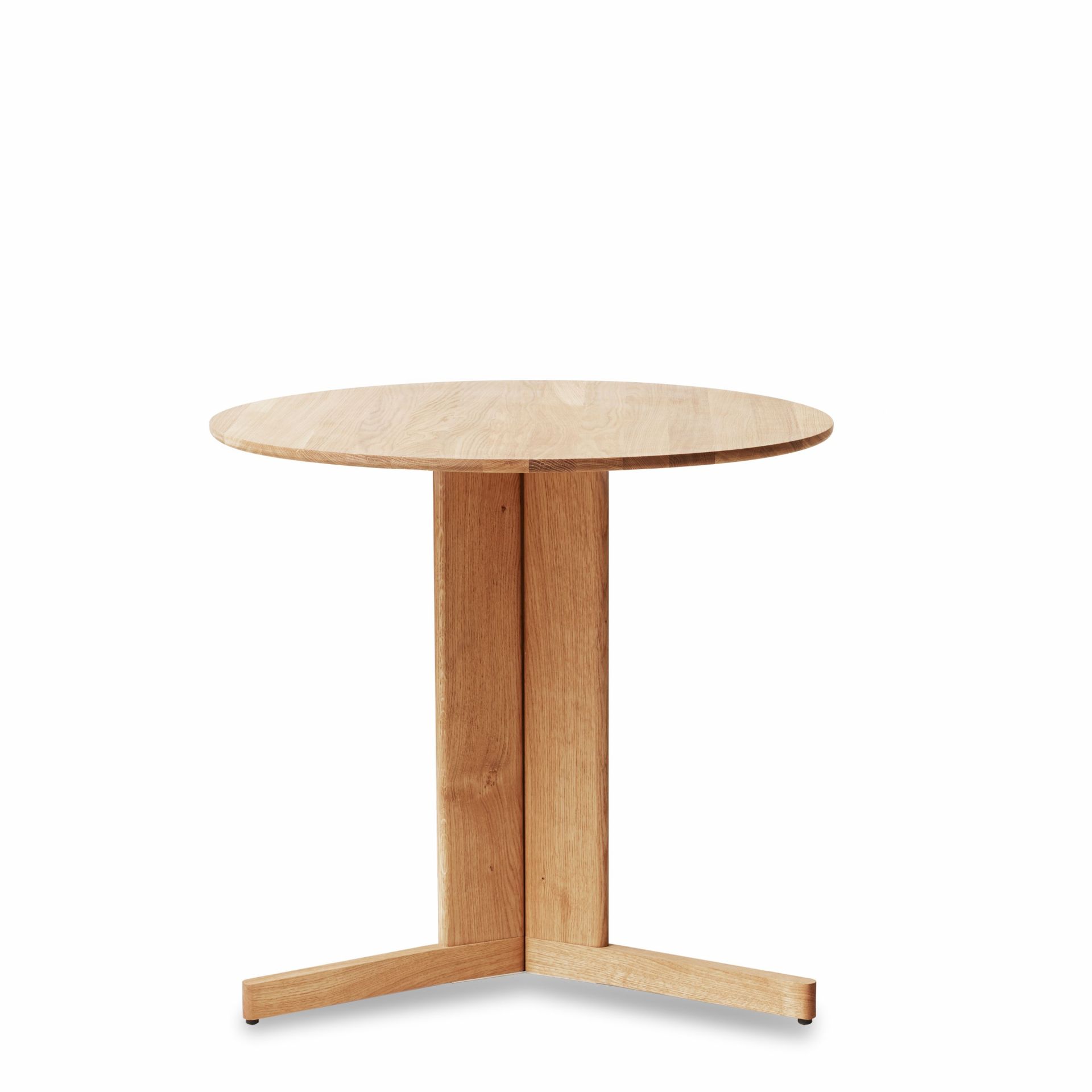 Trefoil Table Ø 75 Oak white oiled Form & Refine