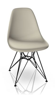 Eames Plastic Side Chair DSR Chair Vitra Black Pebble