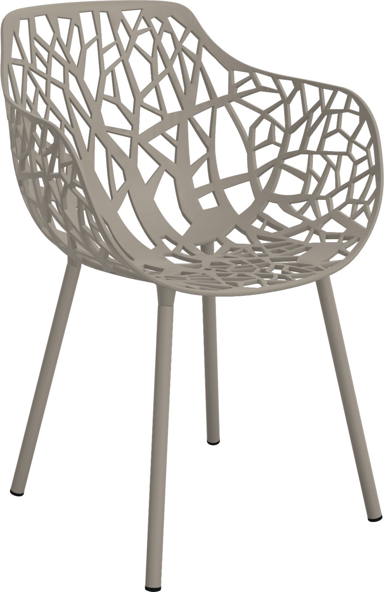 Forest Outdoor Armchair Fast pearly gold