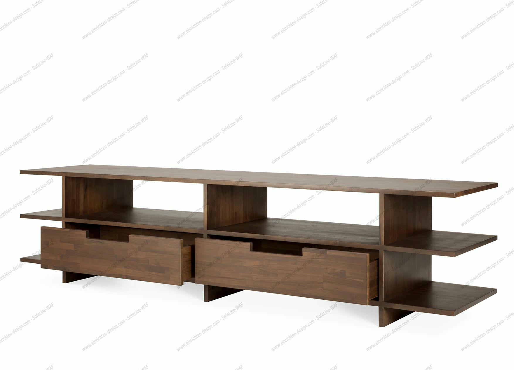Kabuki TV Sideboard 2 drawers teak brown Ethnicraft