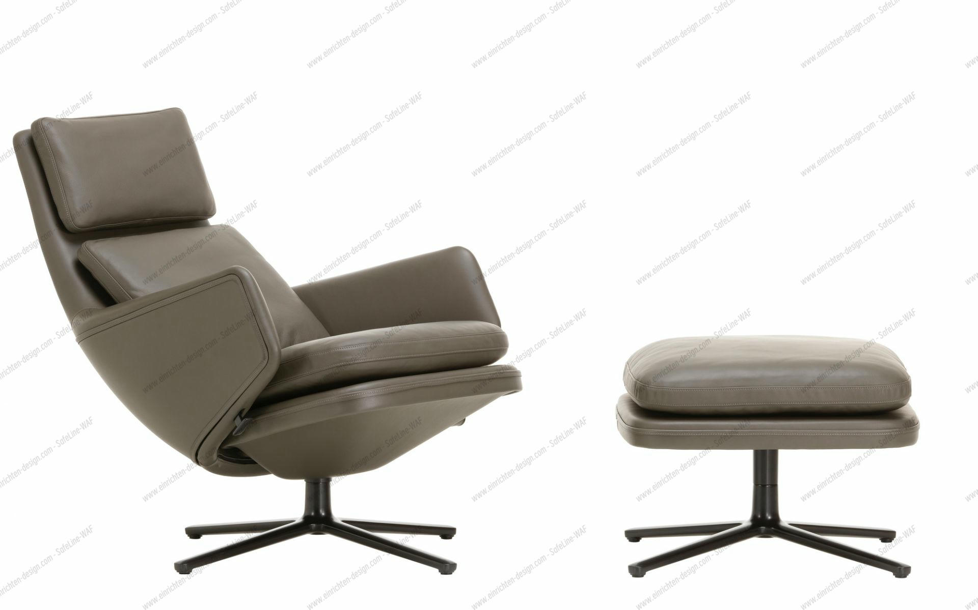 Grand Relax Armchair & Ottoman Vitra