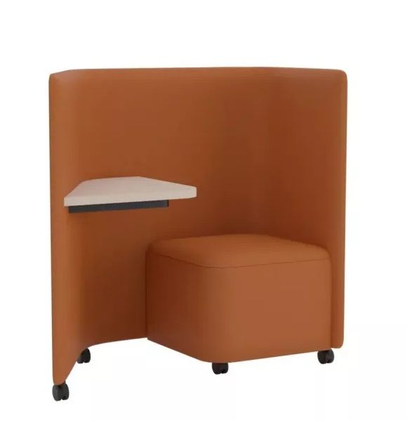 In Out Office BU2268 Panel lounge chair with desk Andreu World