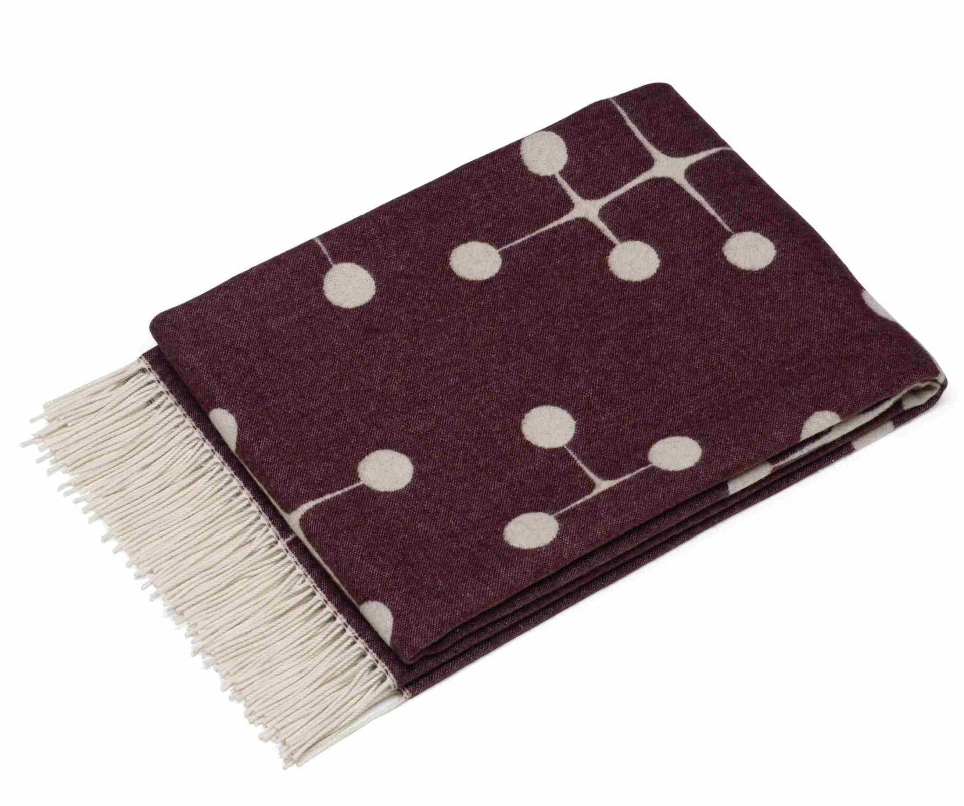 Eames Wool Blanket Bordeaux Wool Blanket Vitra LIMITED EDITION 