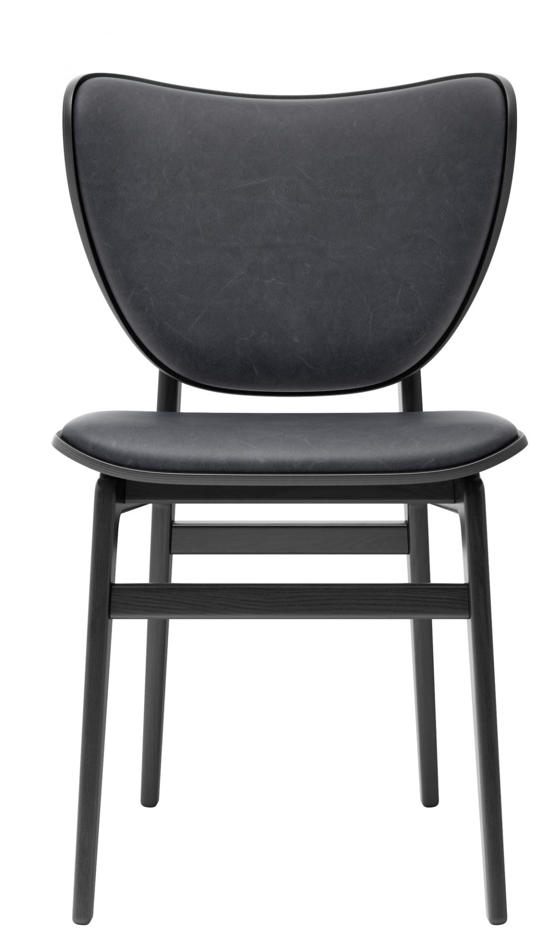 Elephant Dining Chair Leather Cover Norr11 Oak black Vintage Leather Anthracite
