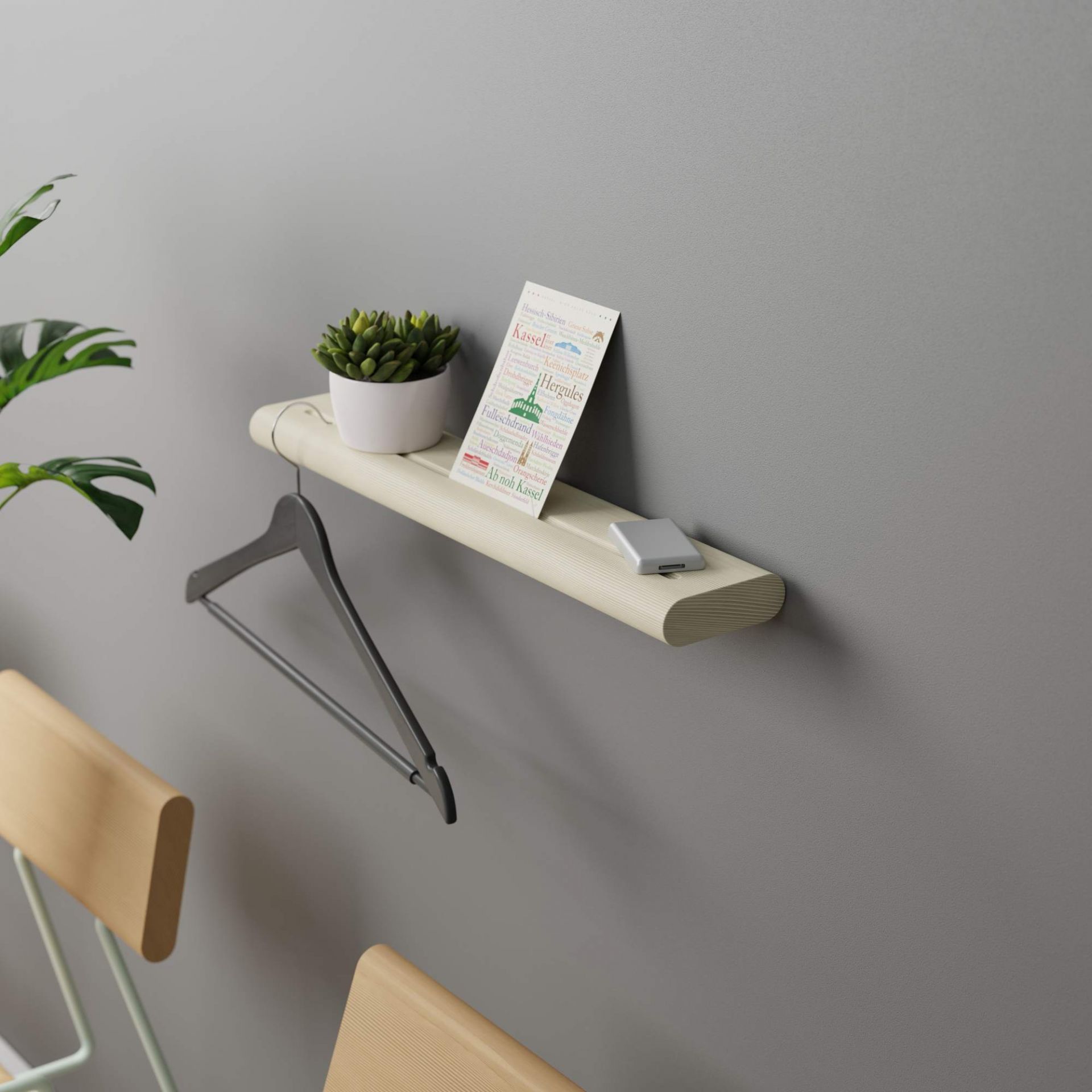 D:001 Wall Shelf White Fuchs & Habicht