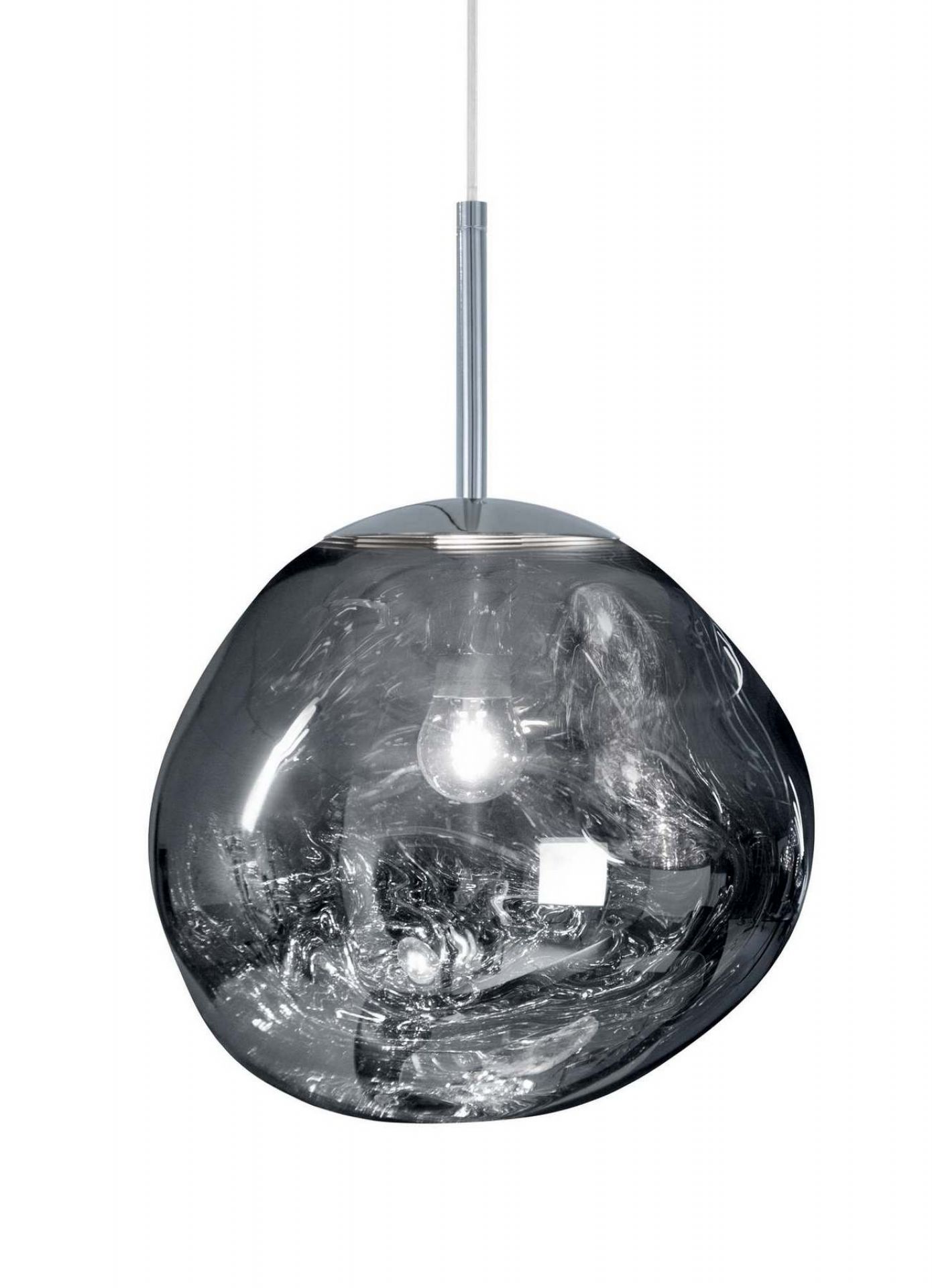 Makkelijker maken Janice Duizeligheid Melt Mini LED Pendant Lamp Chrome Tom Dixon | Ø 28 cm / Chrom | TOM DIXON  MES04CH PEUM2