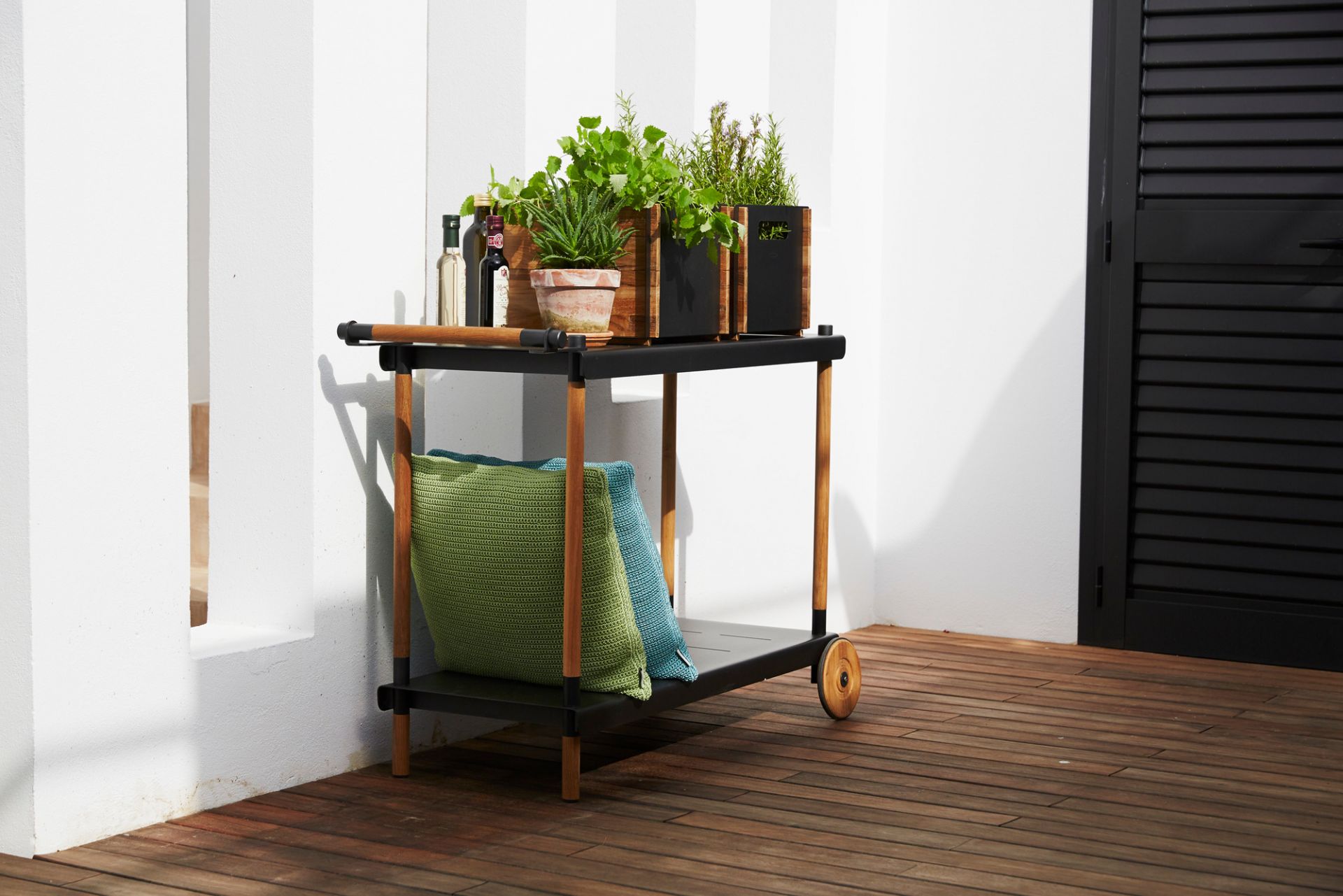 Frame Indoor / Outdoor Bar trolley Cane-Line