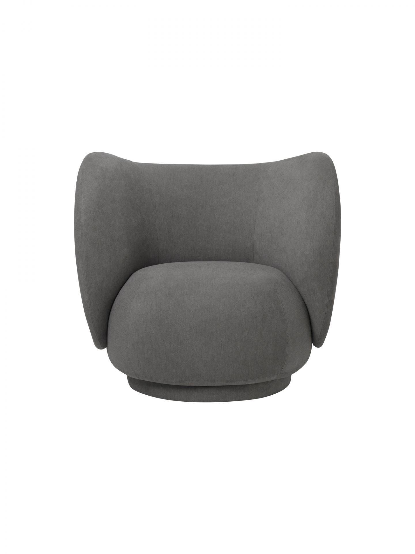Rico Lounge Chair Brushed Ferm Living Warmgrey Rico Lounge Chair Brushed Ferm Living Warmgrey