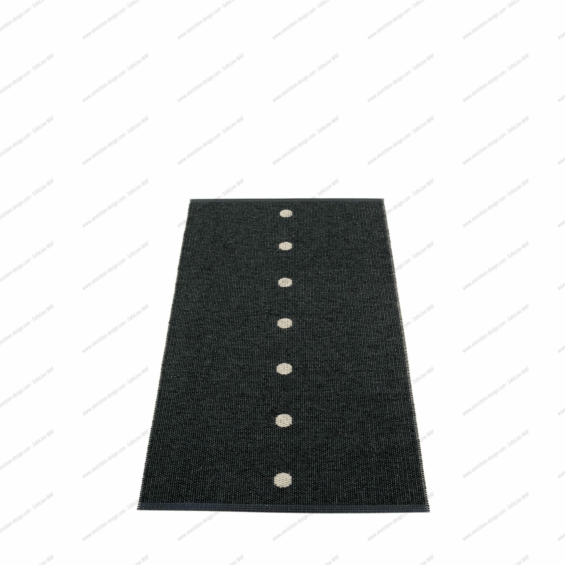 Peg Plastic Carpet 70x140 cm Pappelina Black