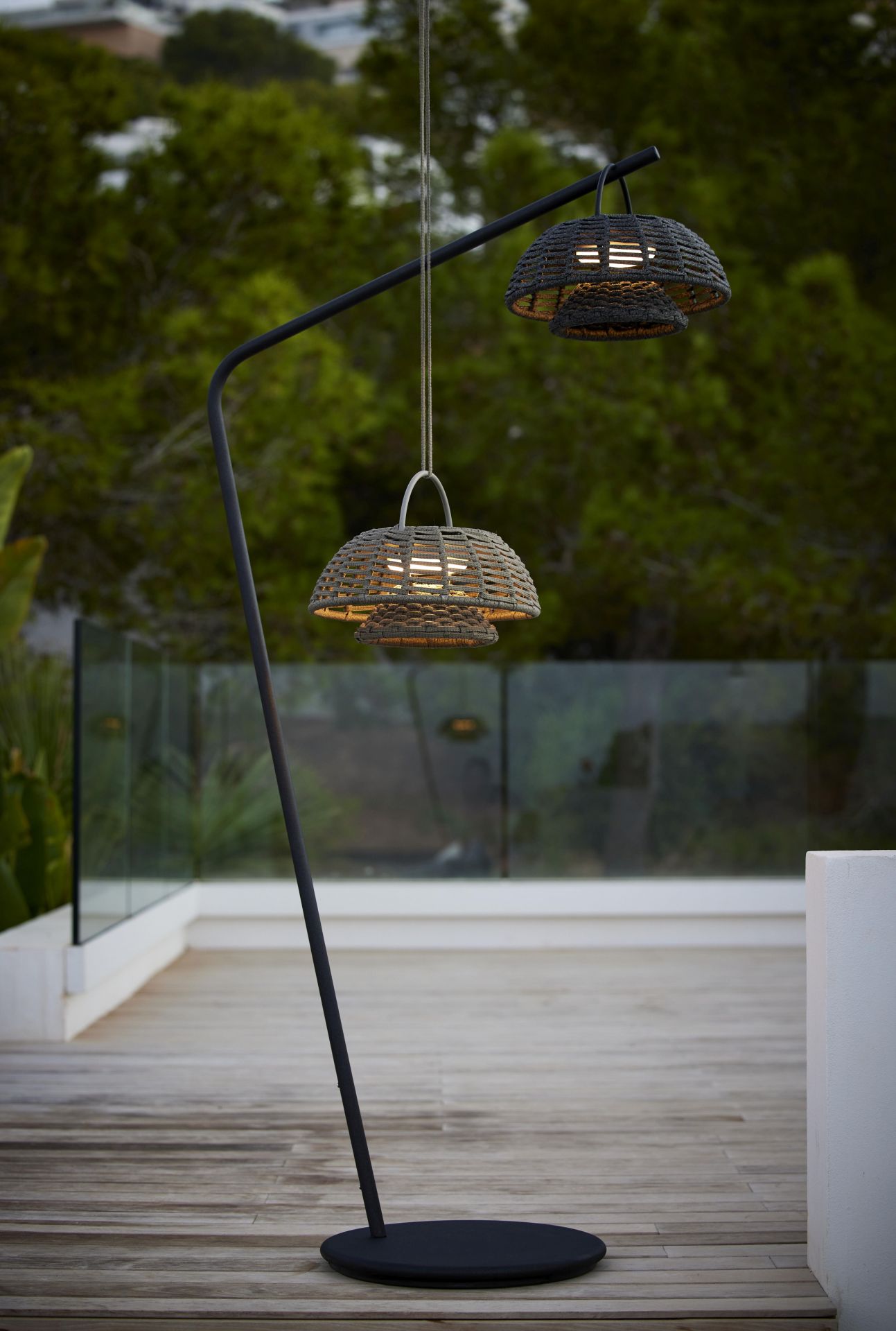 Illusion Outdoor Solar LED Lamp with Stand Cane-Line