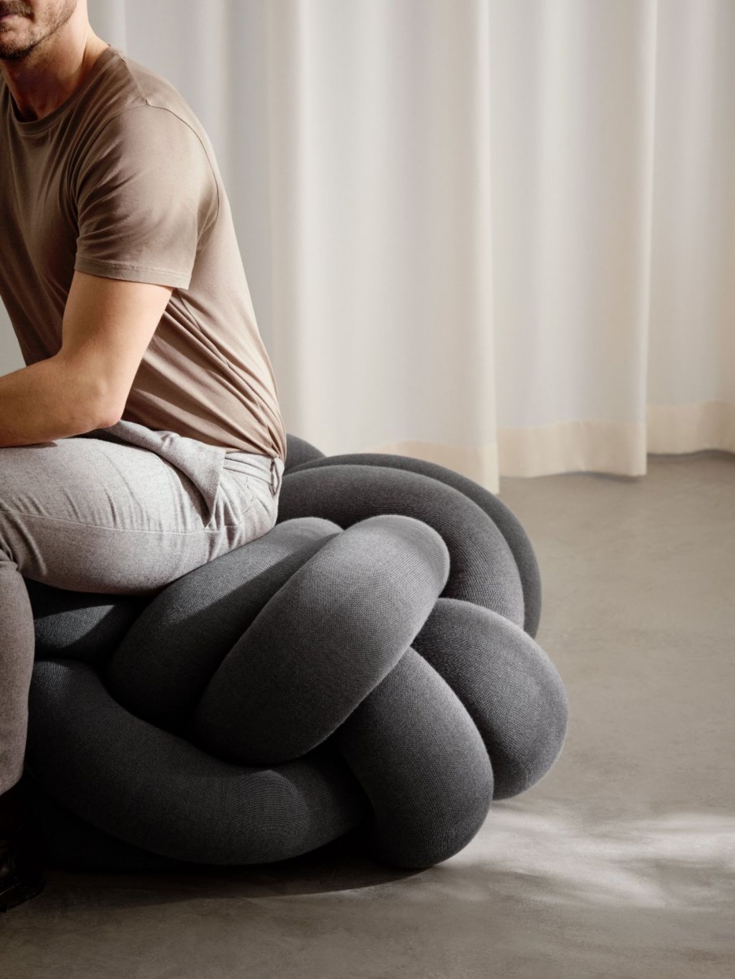 Knot XL Seat Cushion Design House Stockholm Forest